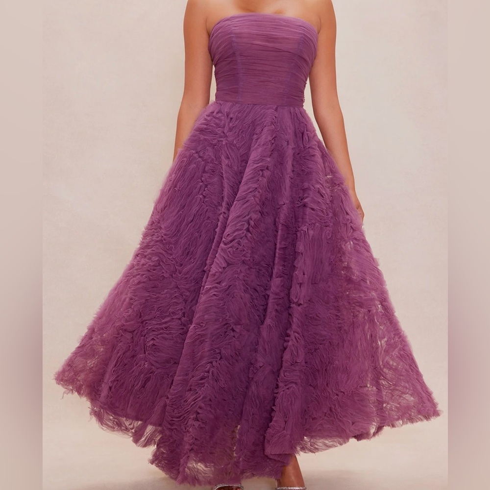 Elegant Purple Evening Gown